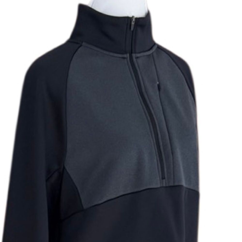 Reebok Men's Black & Gray 1/2 Zip-Up active athletic long sleeve pullover sz S. - Picture 6 of 7